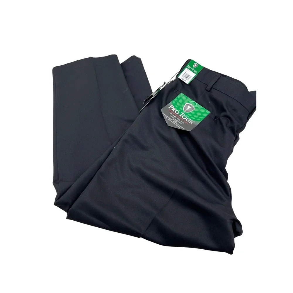 Pro Tour Performance Golf Ultimate Golf Pant Black 40x30 Z8SB0228 001 Bamboo New